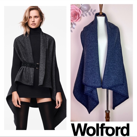 New! Rare Wolford Virgin Wool Vest Plaid in Modnight Melange - Picture 2 of 7